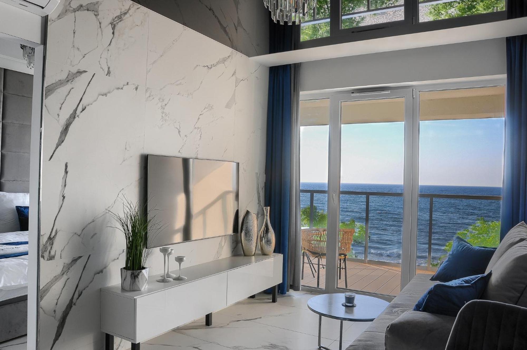 Apartament Z Widokiem Na Morze- Ustronie Apartments Nadmorski Luksus Apartamenty Ustronie Morskie Dış mekan fotoğraf